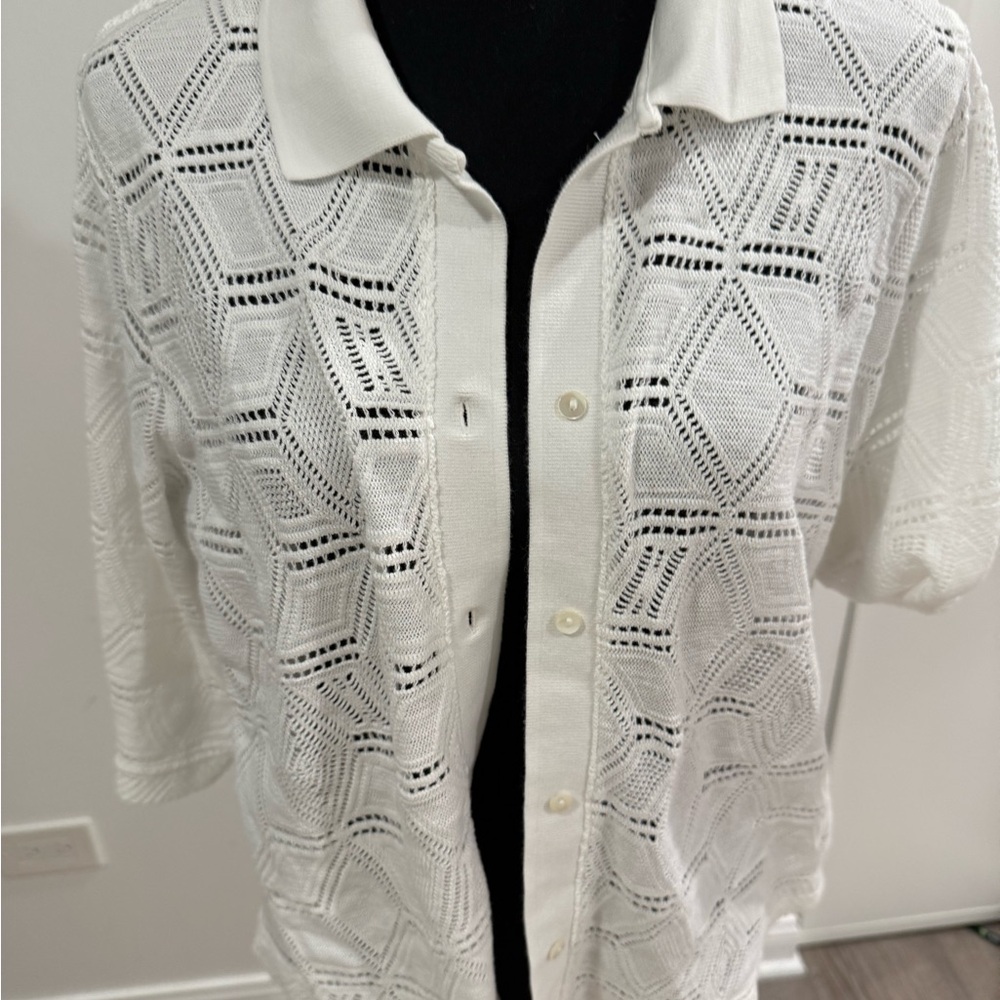 Banana Republic Ivory Knit Top